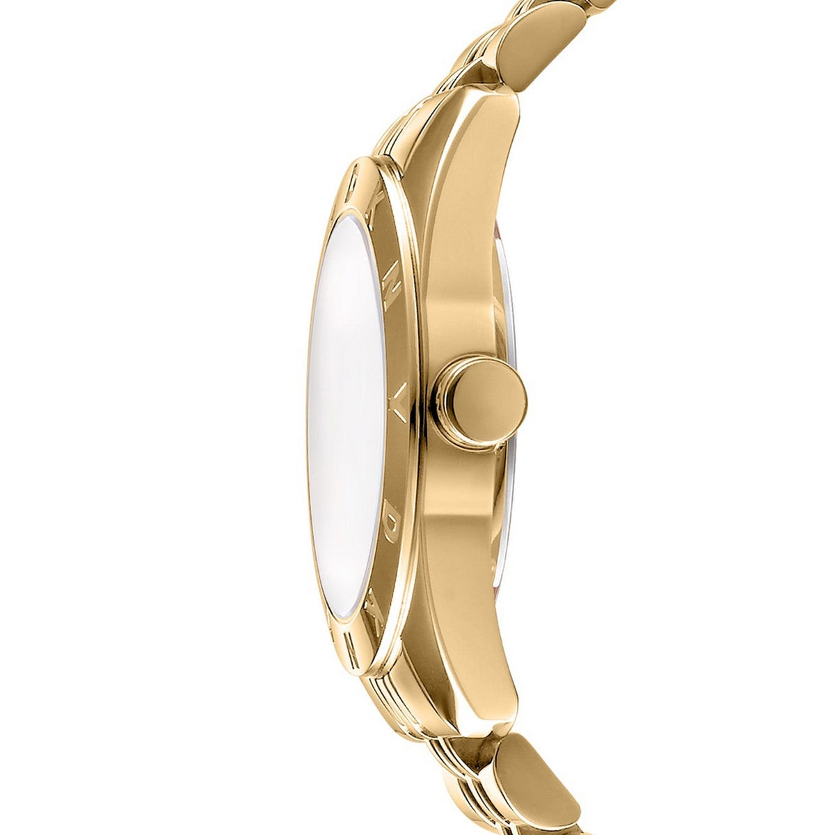 DKNY Logo Green Dial Gold Steel Womens Watch DK1L185M0245 view 3