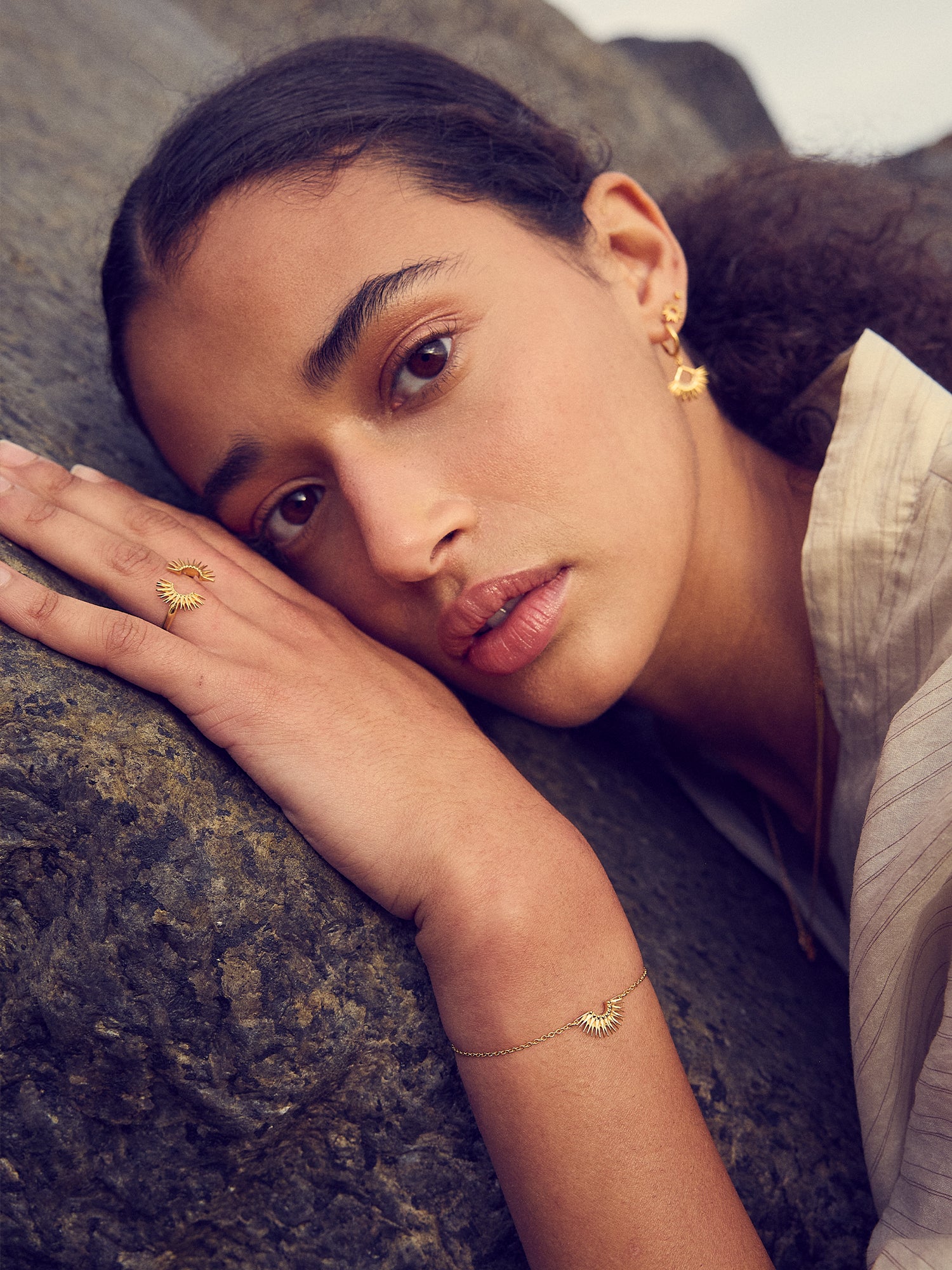 Rachel Jackson Rising Sun Bracelet Gold