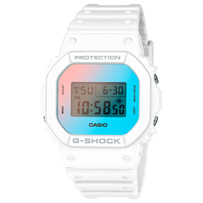 G-Shock Digital White Resin Band Watch DW5600TL-7D