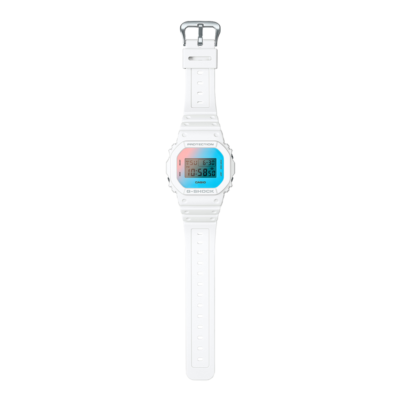 G-Shock Digital White Resin Band Watch DW5600TL-7D