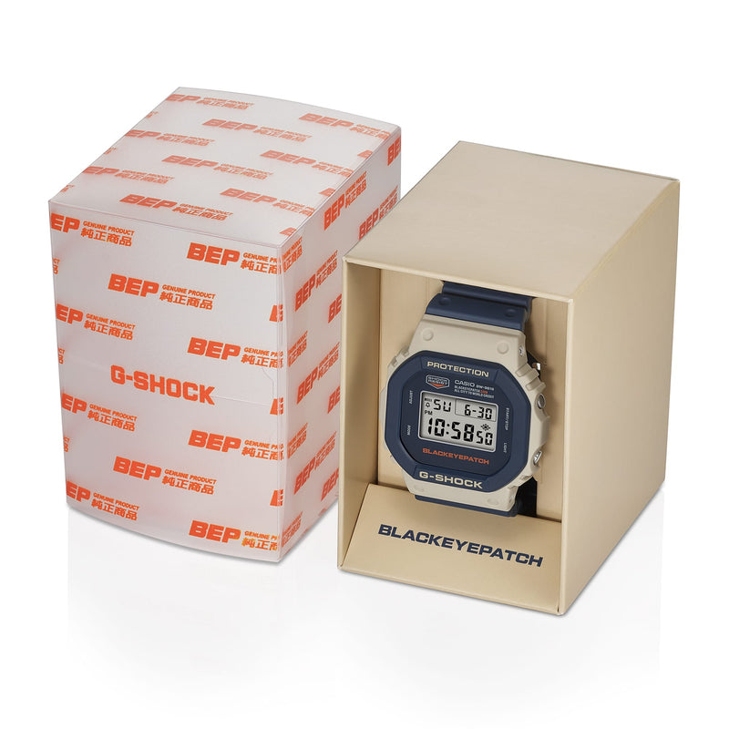 G-Shock Digital Black Eye Patch Blue Resin Band Watch DW5610BEP-2D