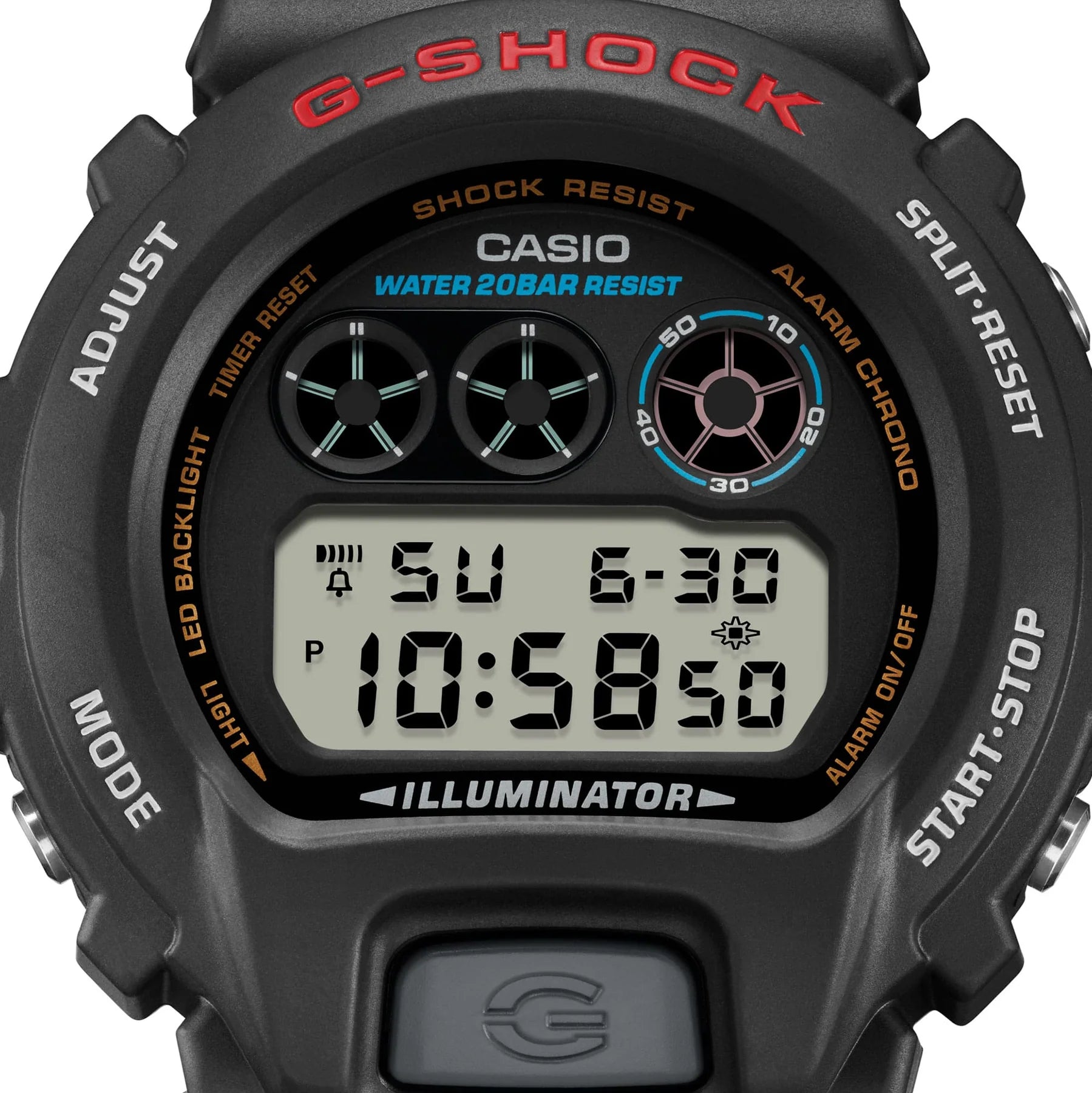 G-Shock Digital Black Dial and Resin Band Watch DW6900U-1D