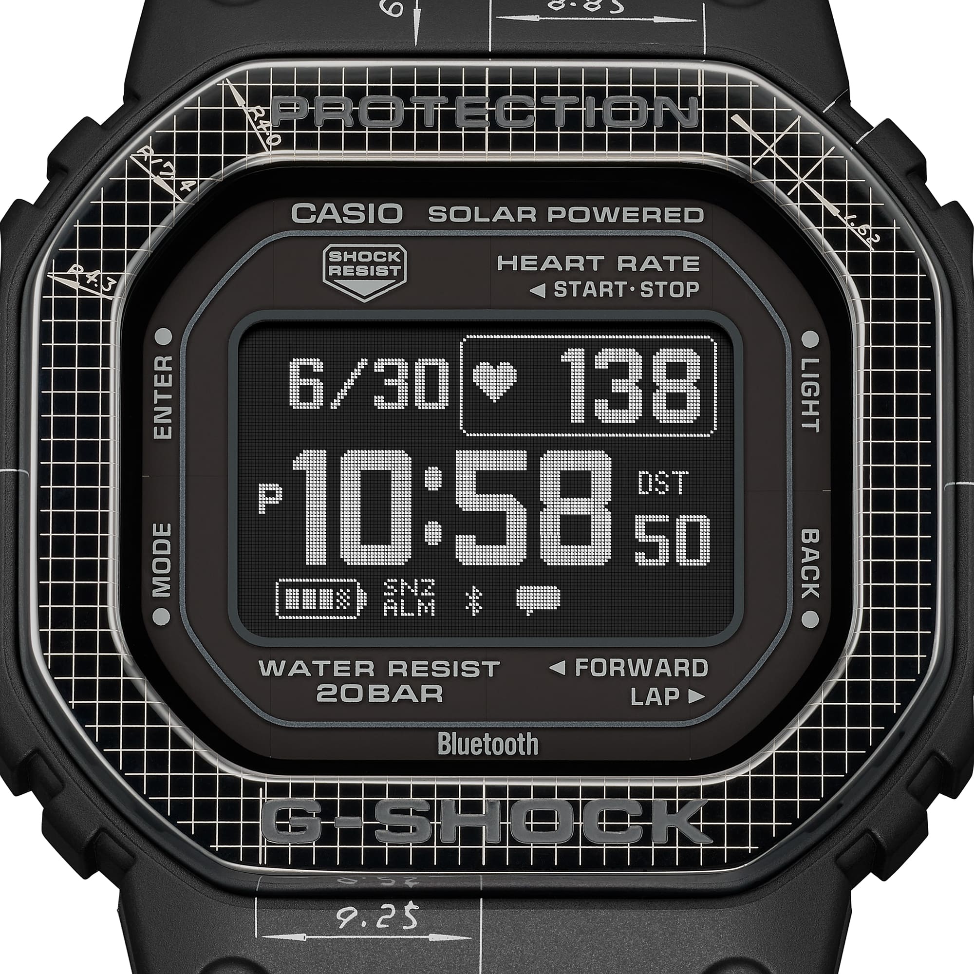 G-Shock G-Squad Heart Rate and Sleep Analysis Watch DWH5600EX-1D