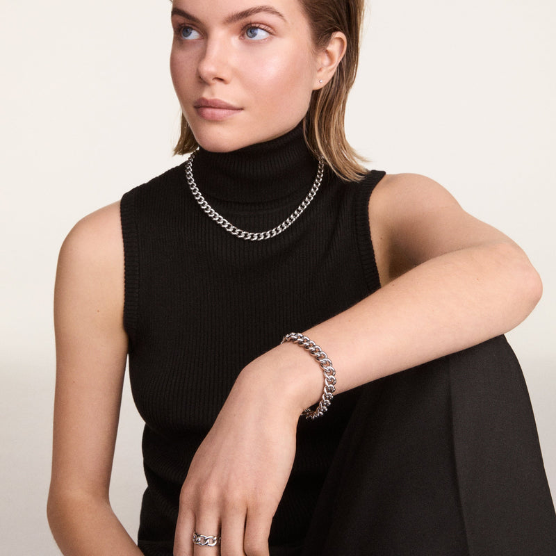 Daniel Wellington Chunky Chain Ring Silver