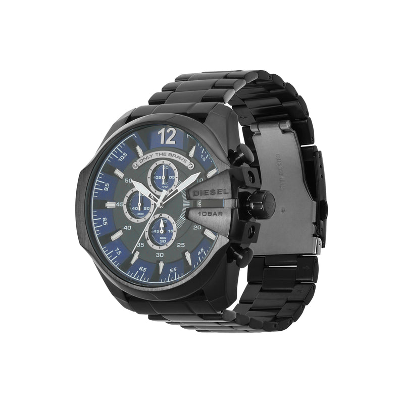 Diesel Men's Gunmetal Mega Chief Chronograph Stainless Steel Watch DZ4329