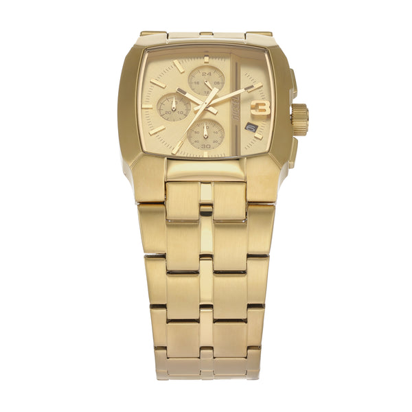 Gold-Tone Diesel Cliffhanger Stainless Steel Chronograph Watch DZ4639