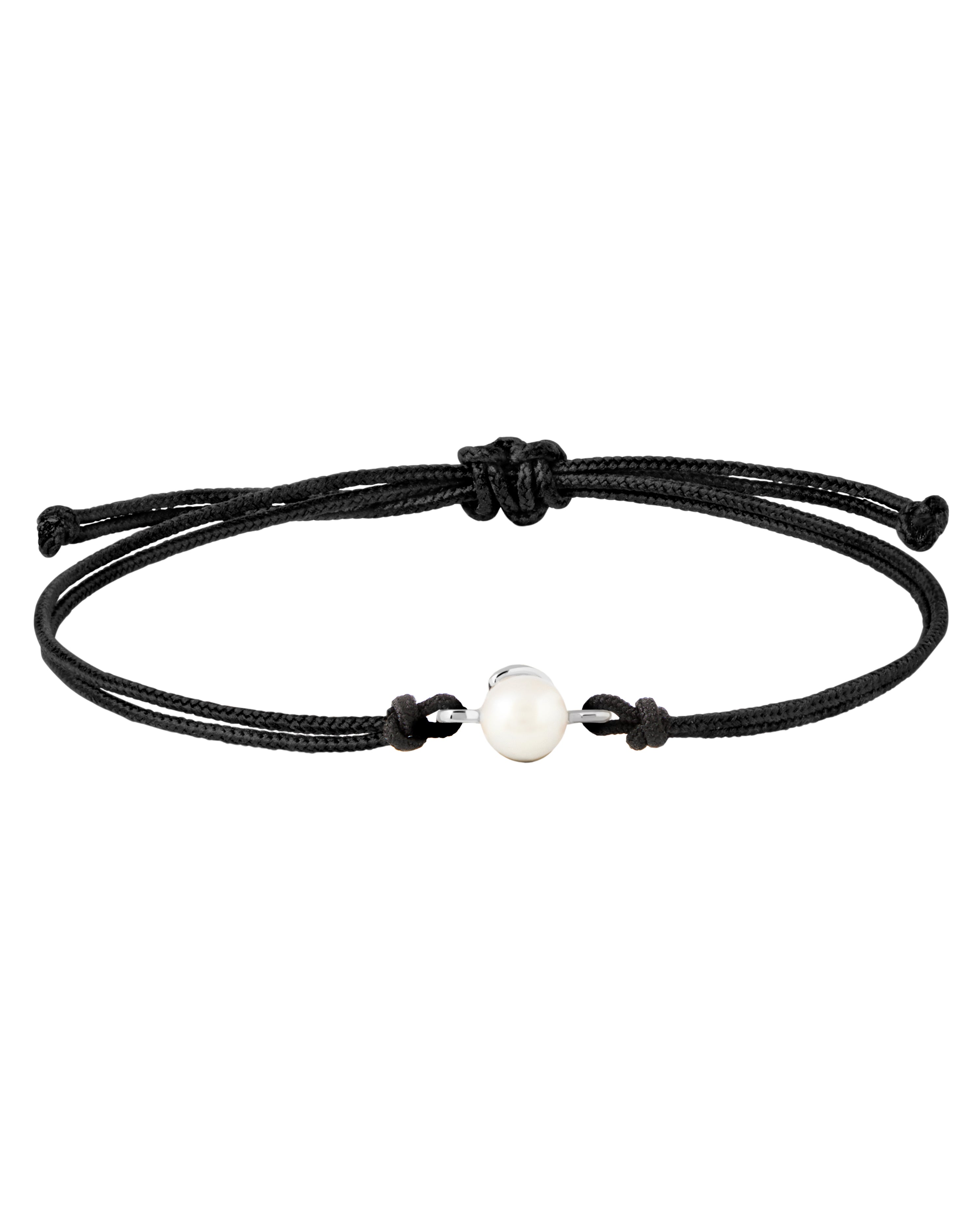 PDPAOLA Pearl Orion Cord Silver Bracelet