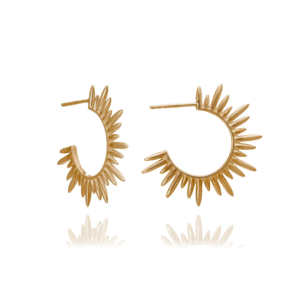 Rachel Jackson Electric Goddess Medium Gold Hoop Earrings