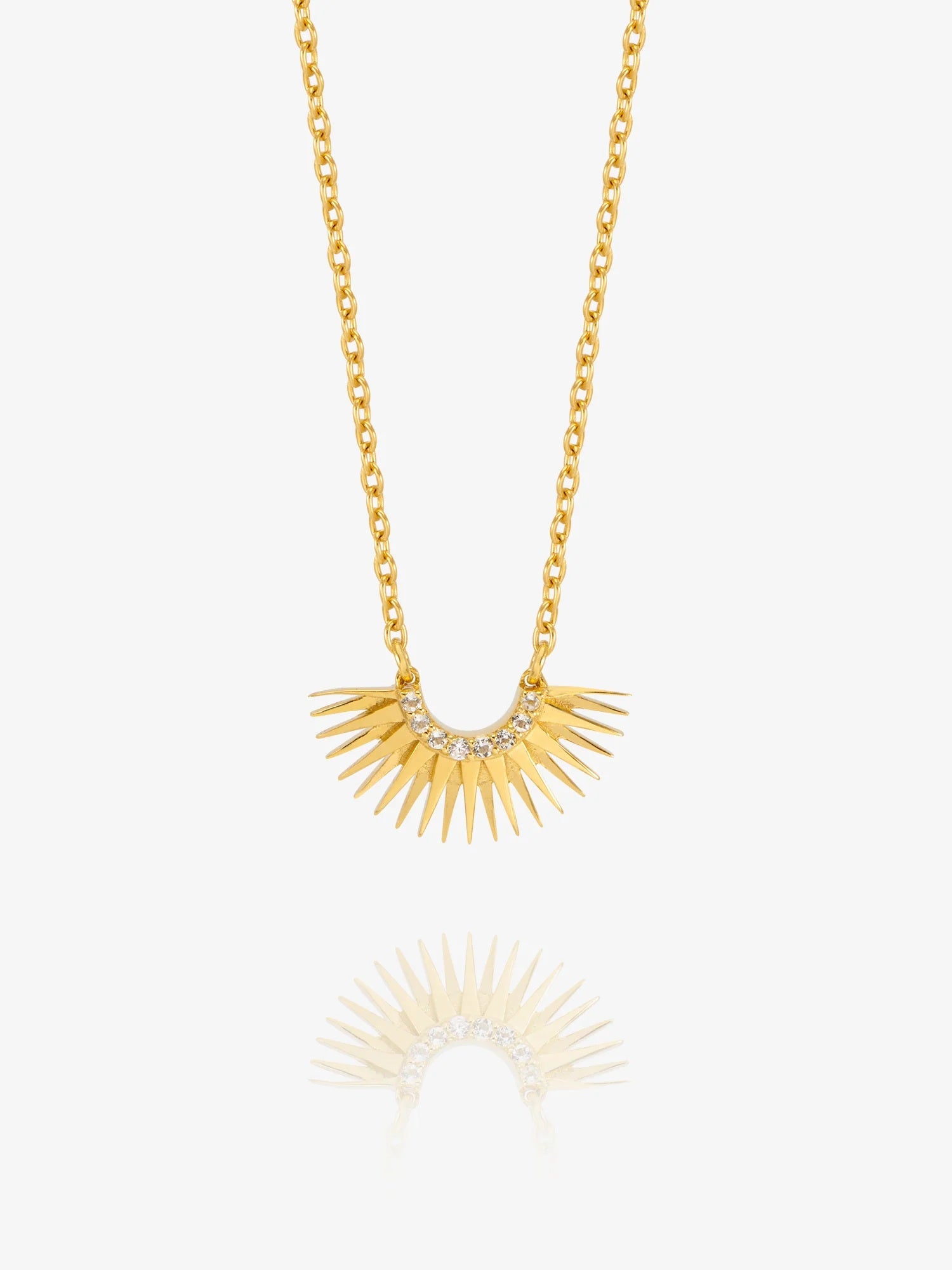 Rachel Jackson Mini Rising Sun Necklace Gold