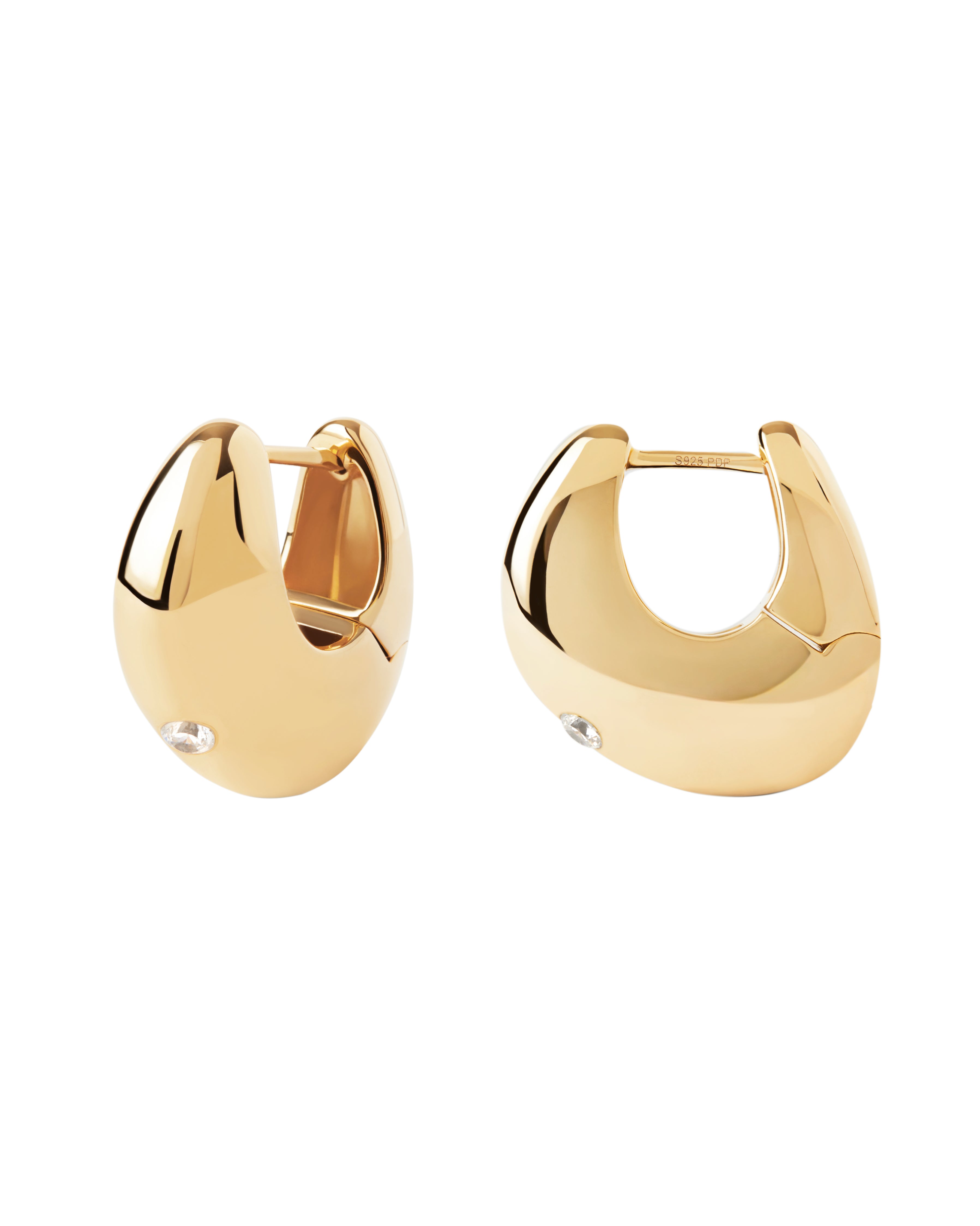 PDPAOLA Wave Gold Hoops