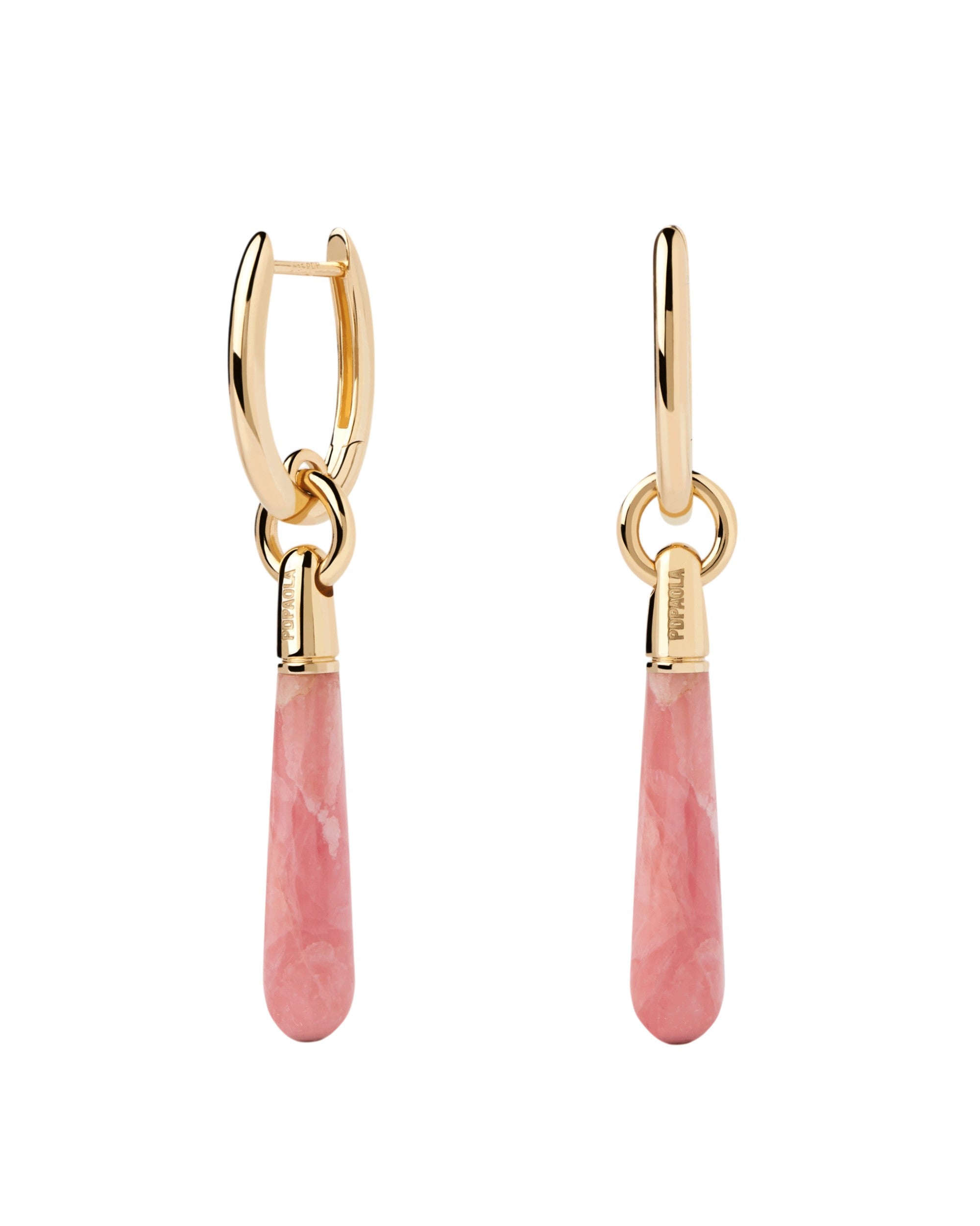 PDPAOLA Rhodochrosite Large Jupiter Hoops
