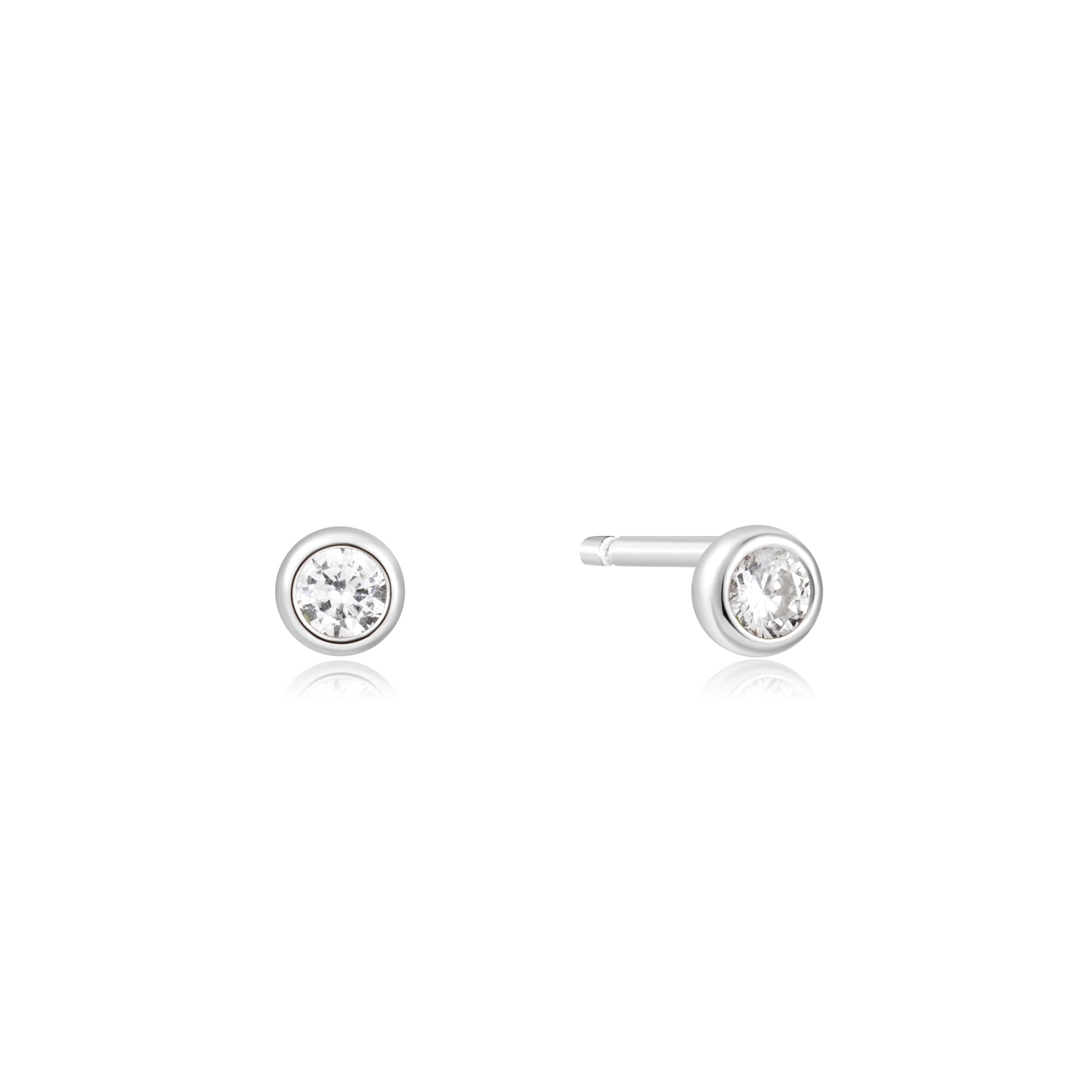 Ania Haie Silver Stud Earrings Classic Sparkle Affordable Luxury Jewelry