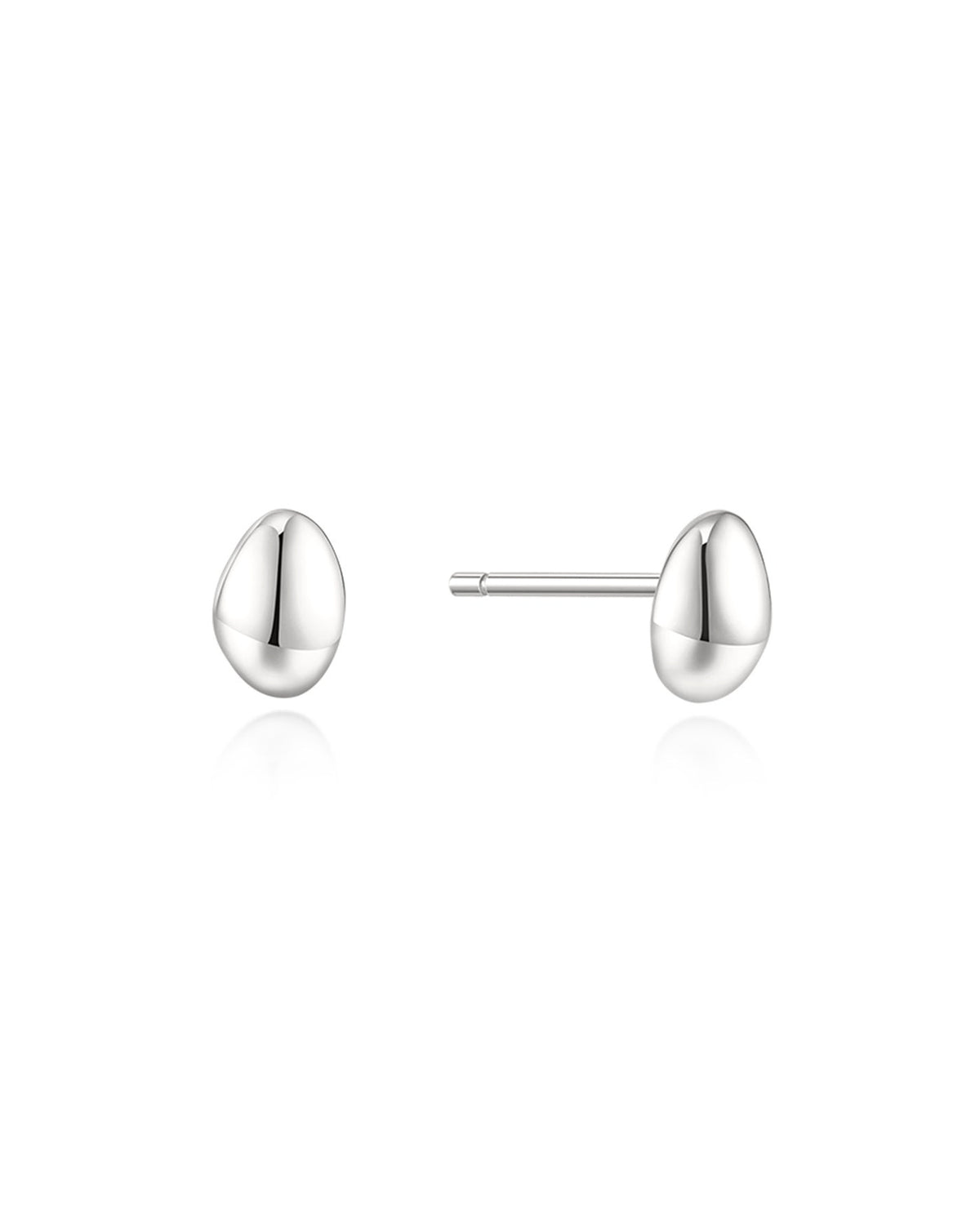 Ania Haie Silver Organic Dome Pebble Stud Earrings E076-02H E076-02H front packshot