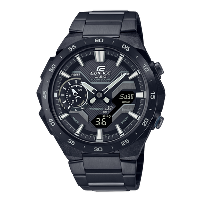 Casio Edifice Windflow DUO Motor Sport Black Stainless Steel Watch ECB2200DC-1A