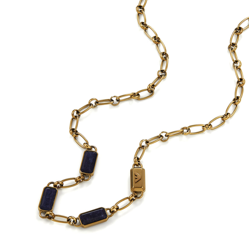 Armani Timeless Elegance Necklace with Blue Stone EGS3096251