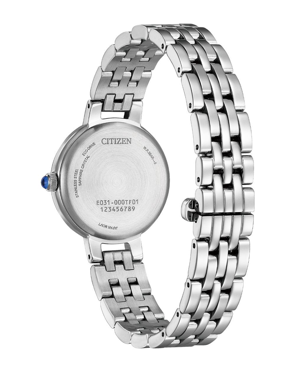 Citizen Eco-Drive White Dial Stainless Steel Watch EM0990-81A