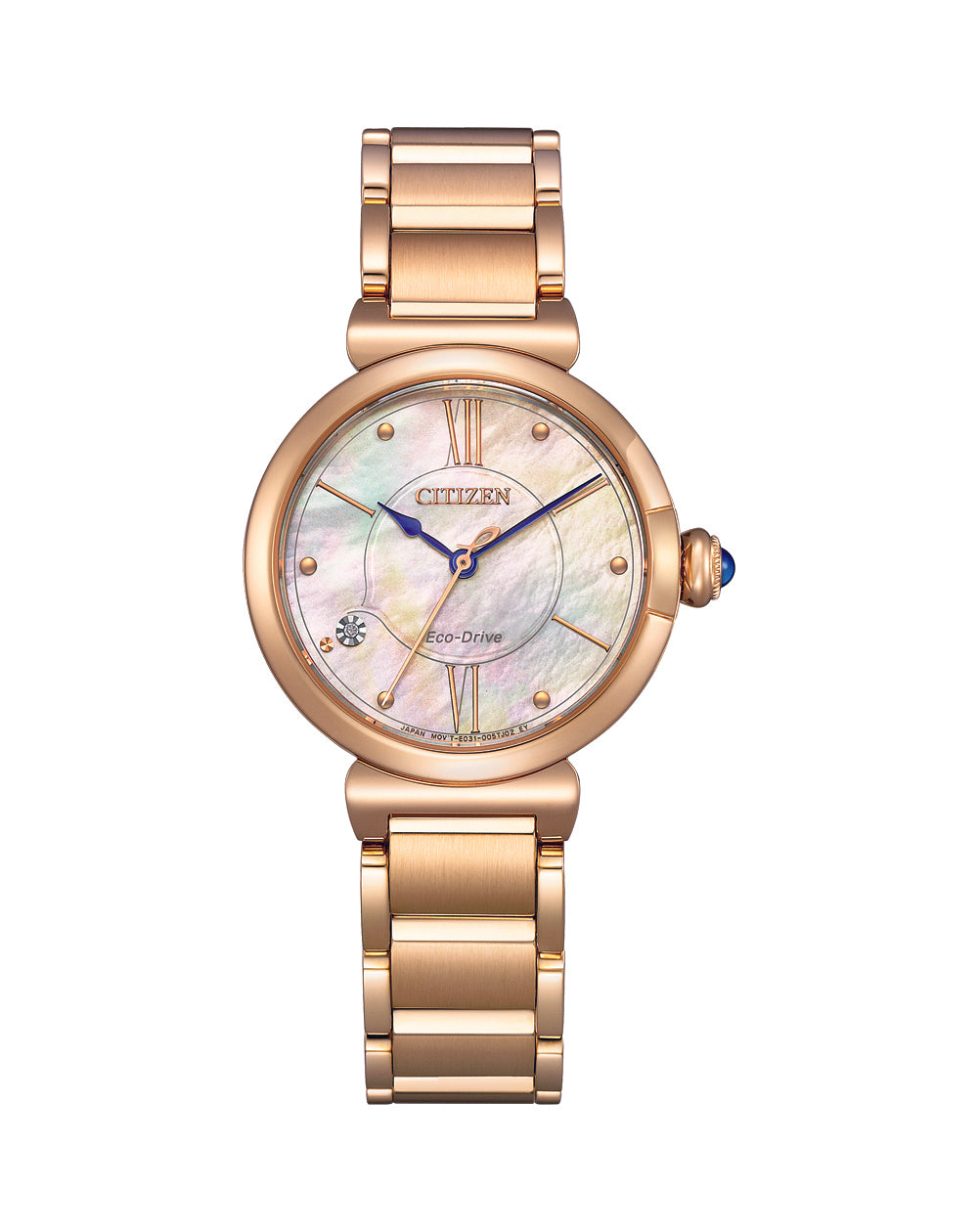 Citizen Eco-Dive Mother of Pearl Dial Stainless Steel Watch EM1073-85Y