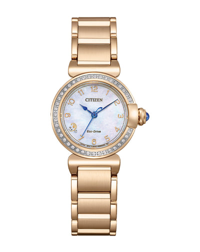 Citizen Eco-Drive Mother of Pearl & Diamond Watch EM1123-89D