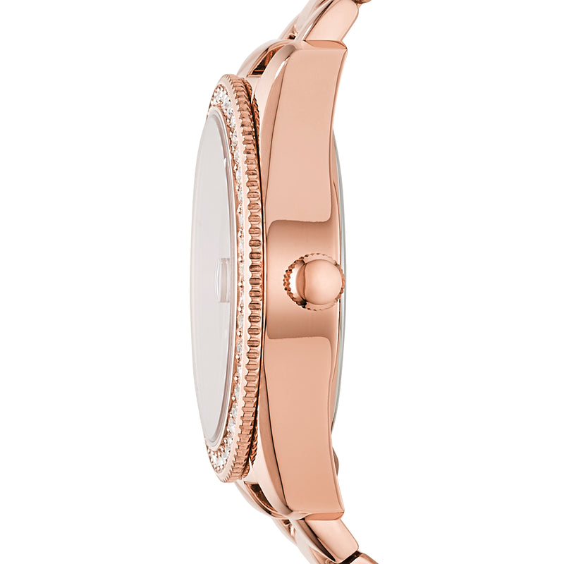 Rose Gold-Tone Fossil Scarlette Mini Stainless Steel Watch ES4318