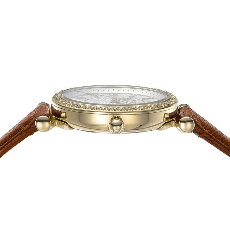 Timeless Carlie Brown Leather Watch by Fossil - ES5297