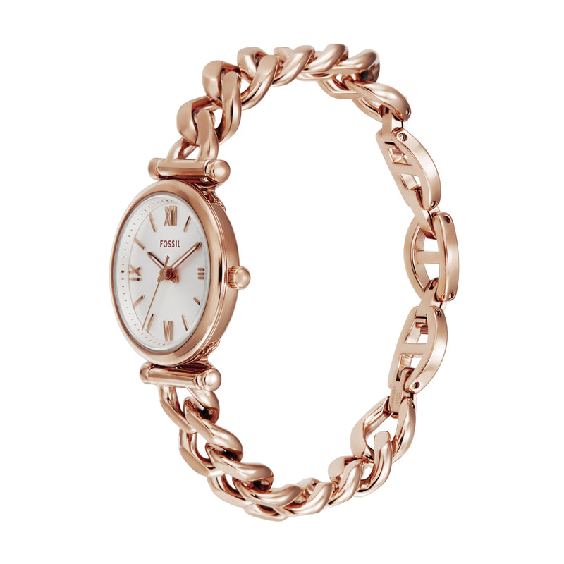 Fossil Carlie Rose Gold-Tone Stainless Steel Women's Watch ES5330