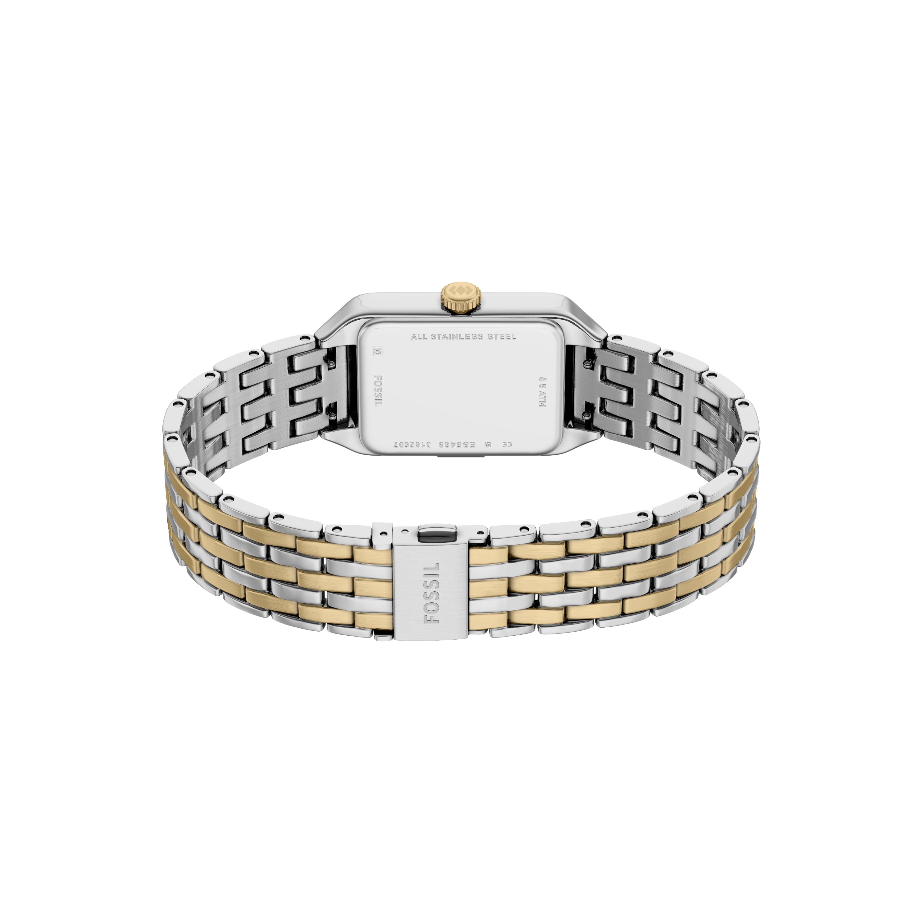 Fossil Raquel White Dial Two Tone Stainless Steel Watch ES5468