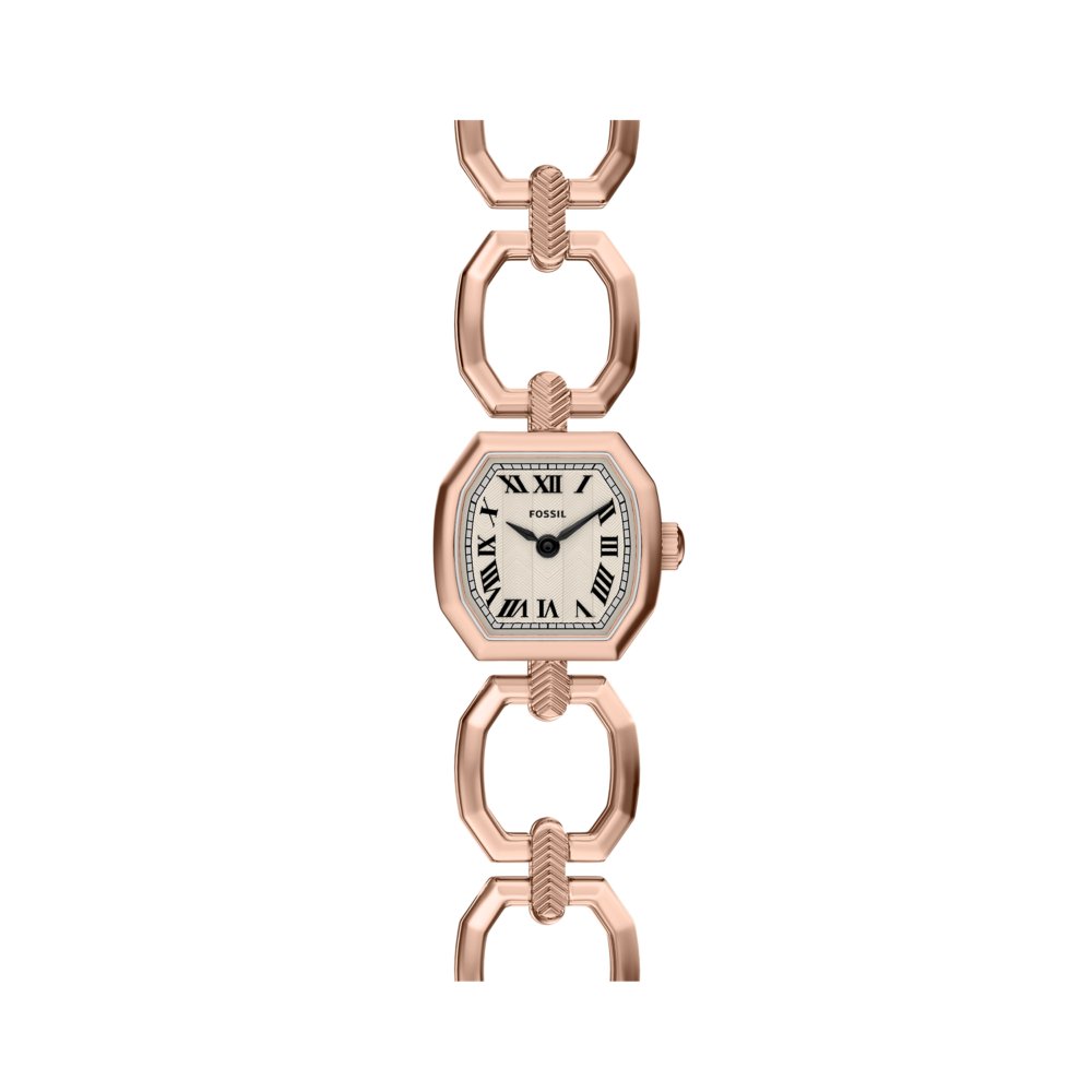 Fossil Harlow Mini Two-Hand Rose Gold-Tone Stainless Steel Women's Watch ES5484
