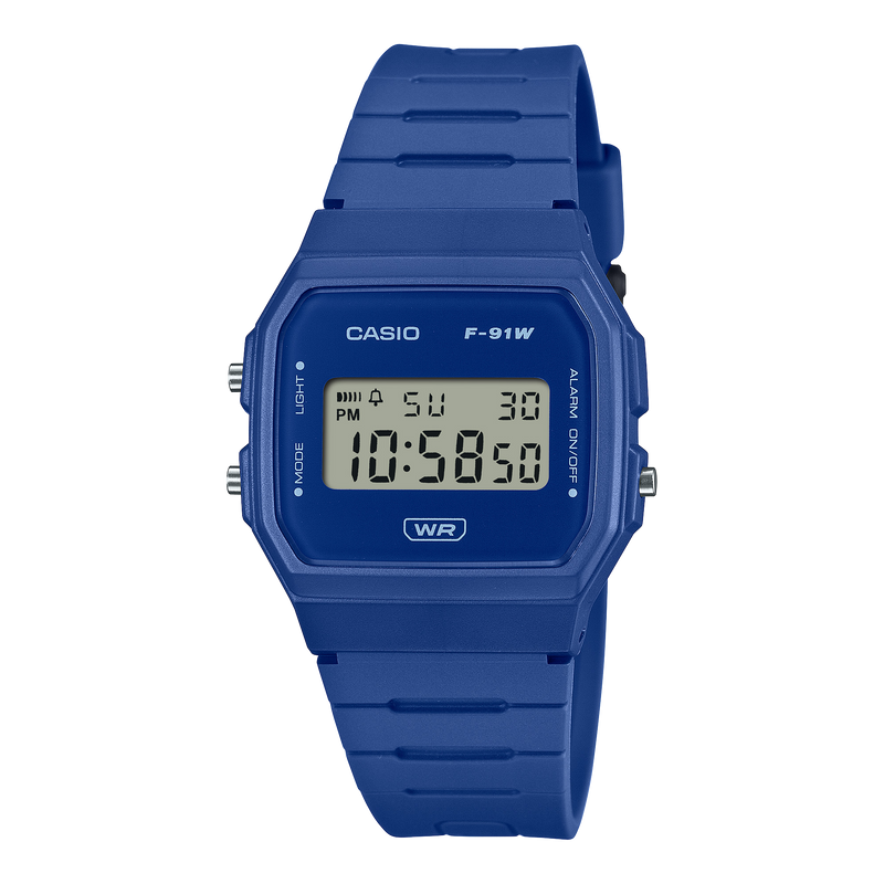 Casio Blue Resin Band Watch F91WB-2A1