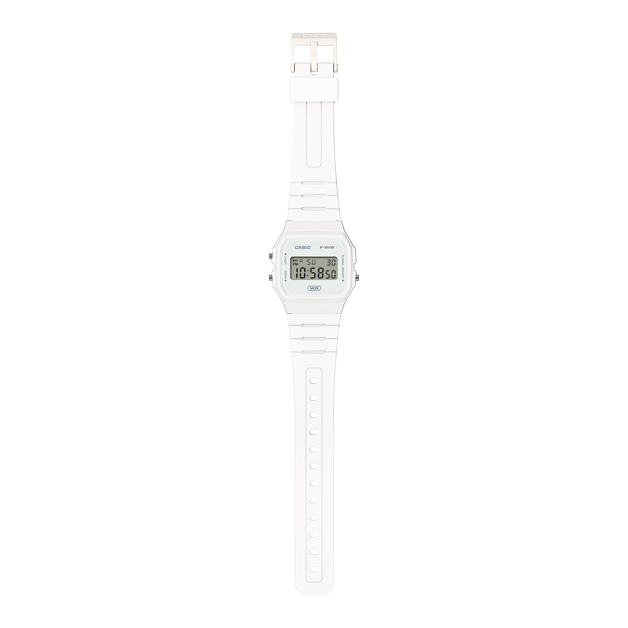 Casio White Resin Band Watch F91WB-7A