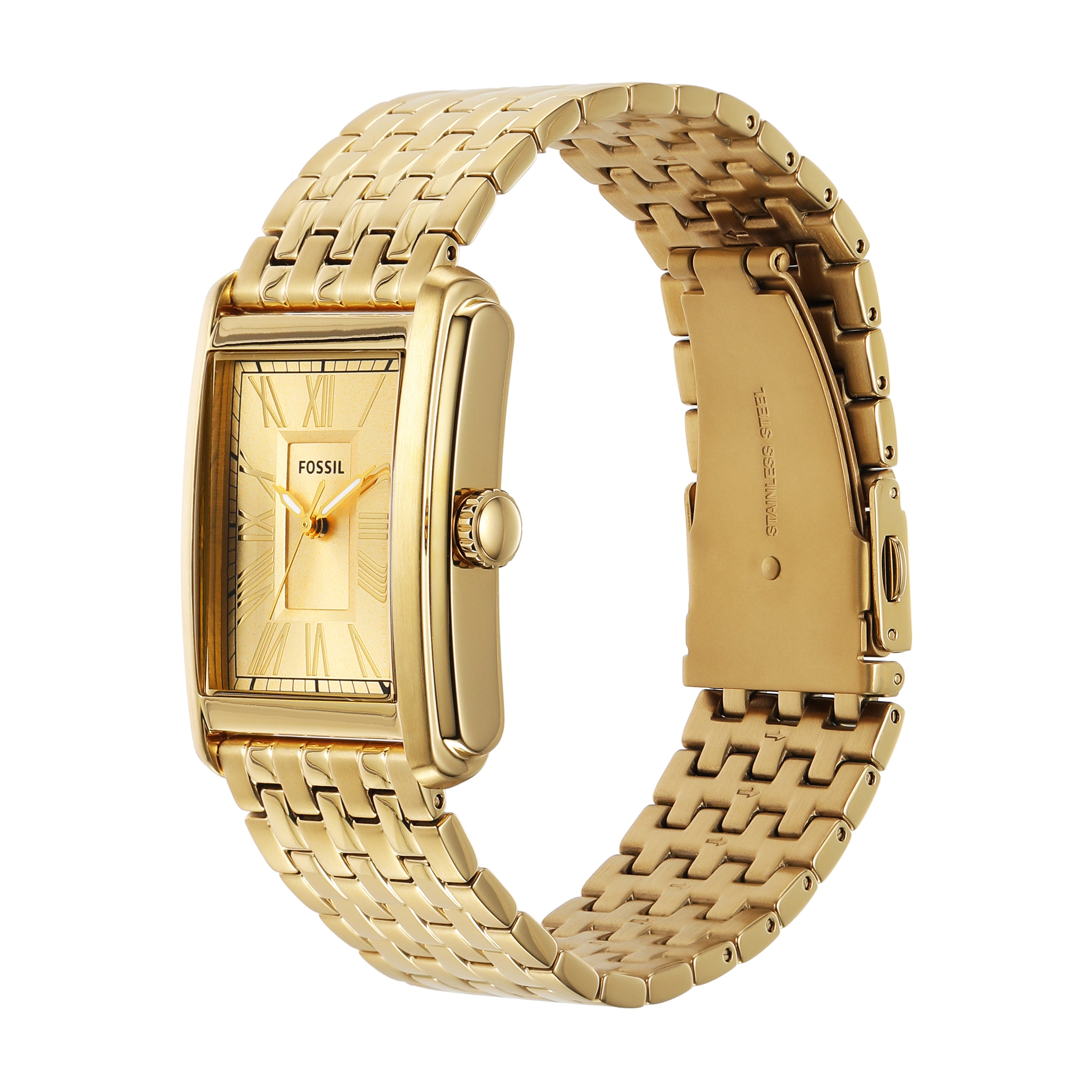 Fossil Carraway Gold Stainless Steel Watch FS6009