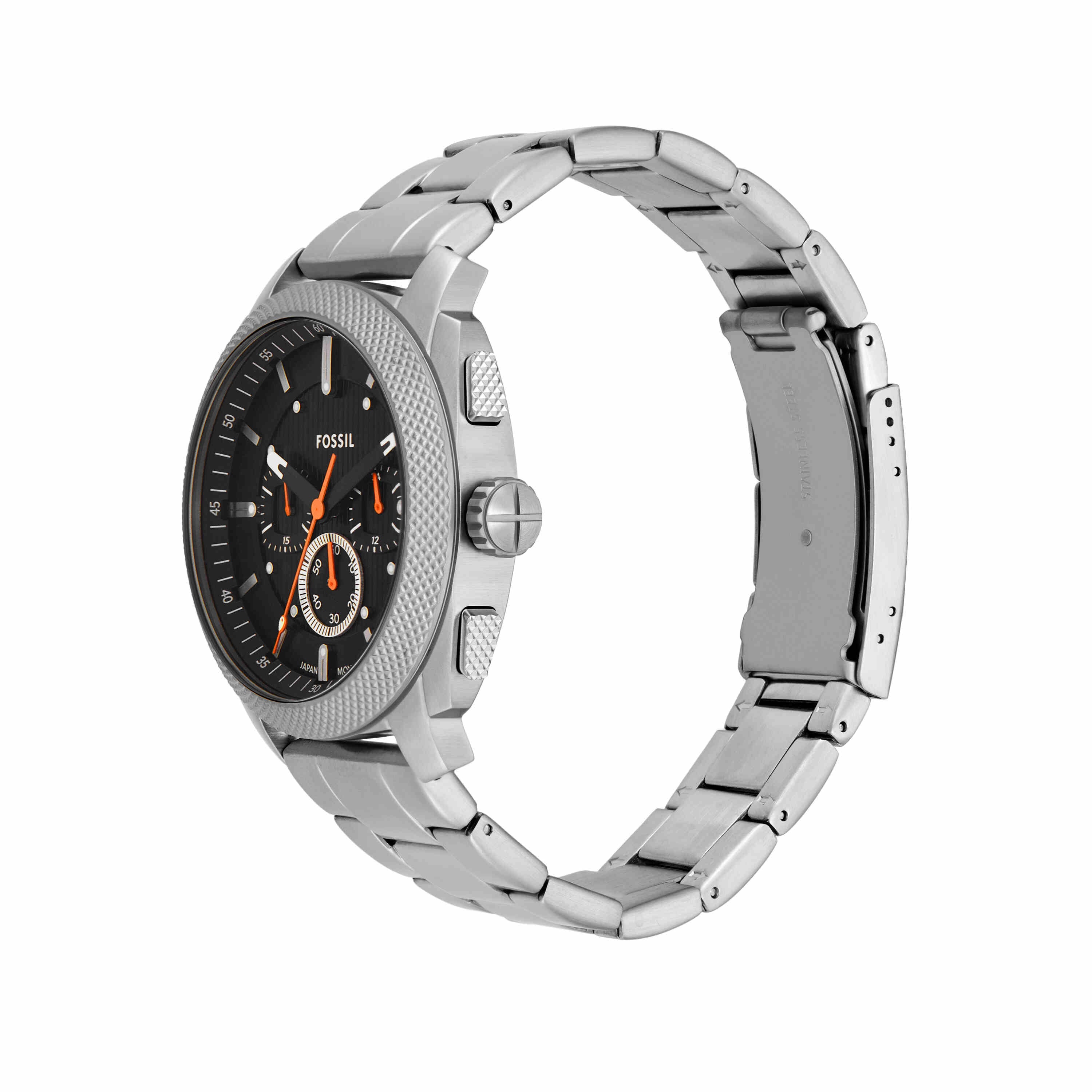 Fossil Machine Silver Stainless Steel Watch FS6095