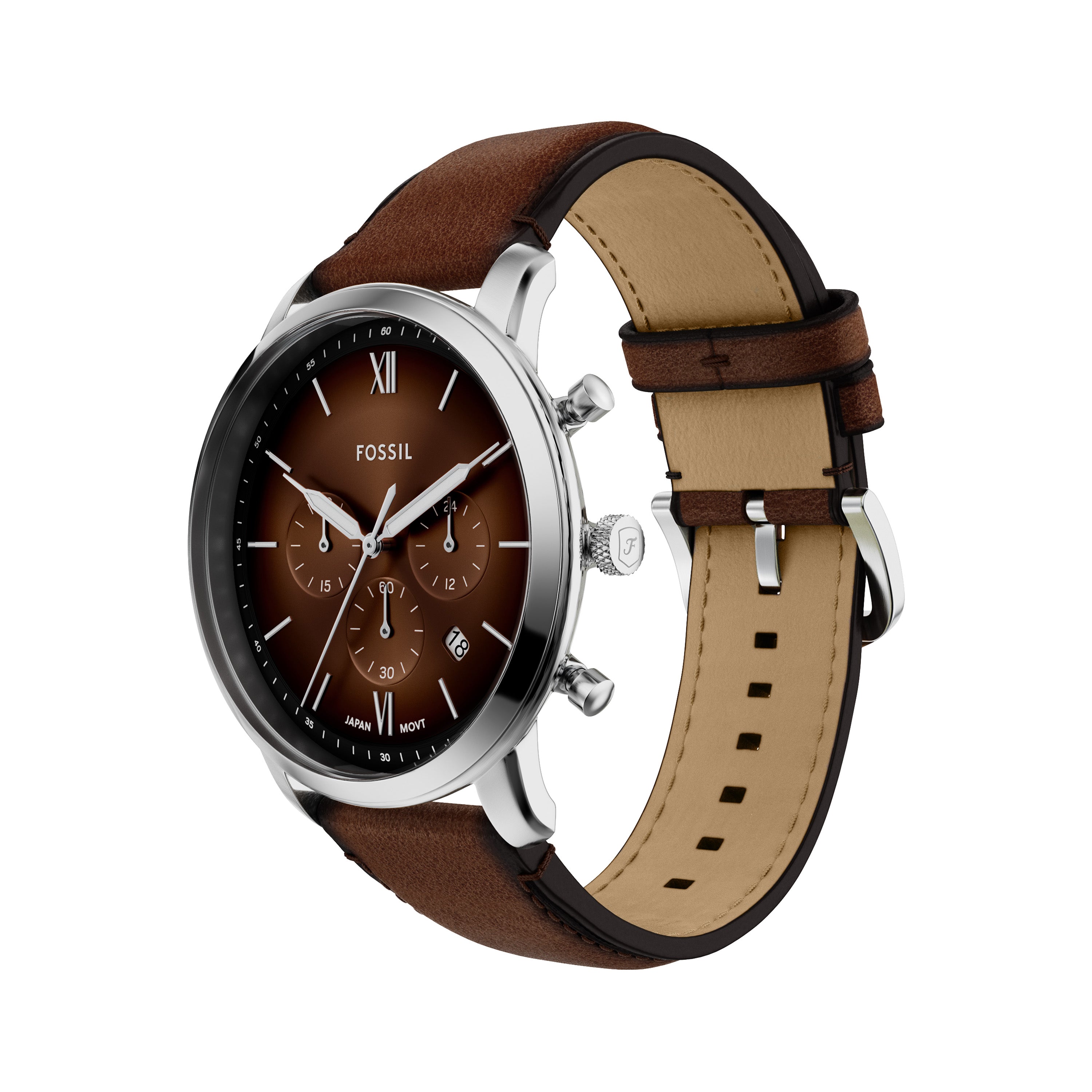 Fossil Neutra Chronograph Brown Leather Watch FS6143