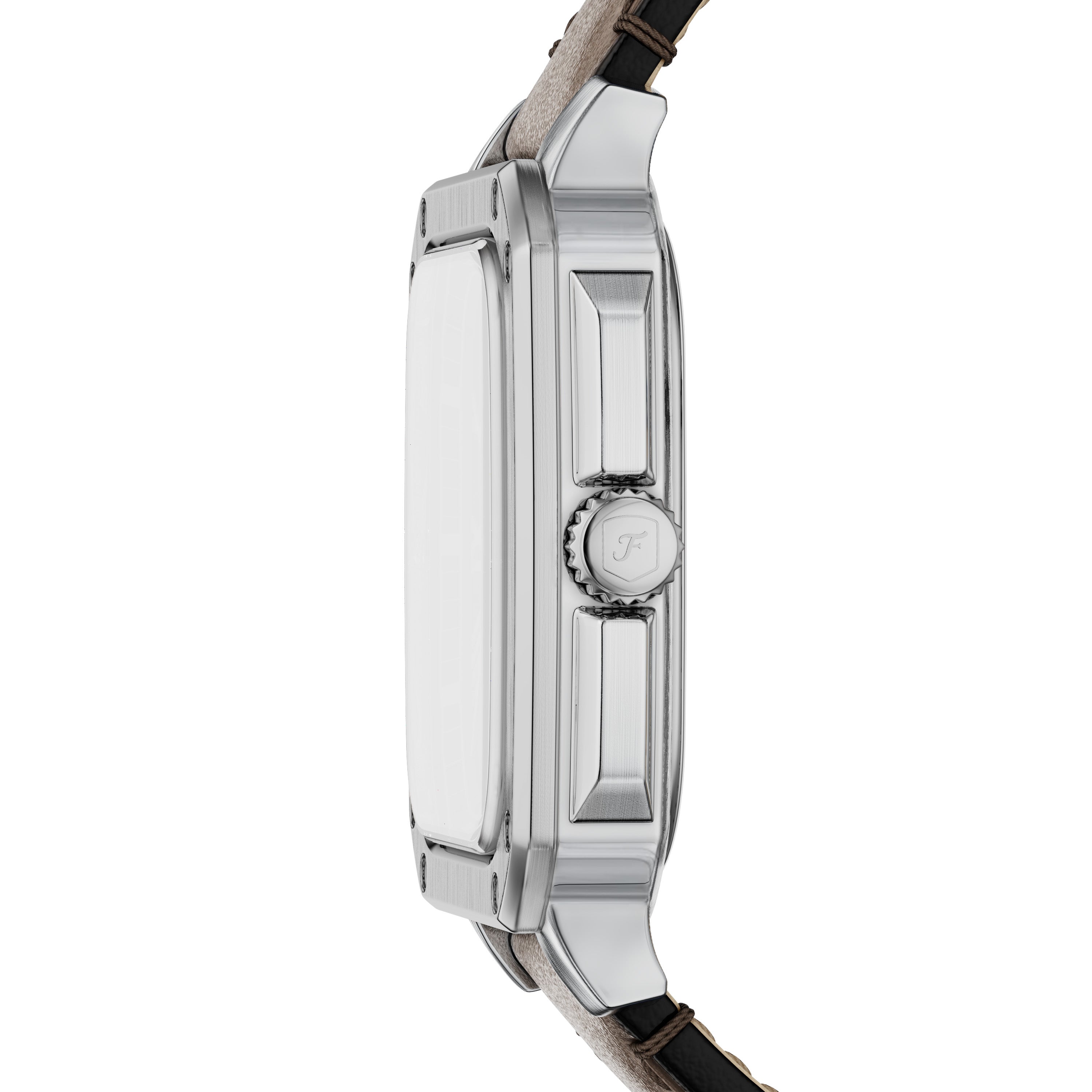 Fossil Crosby Three Hand Brown Leather Watch FS6150