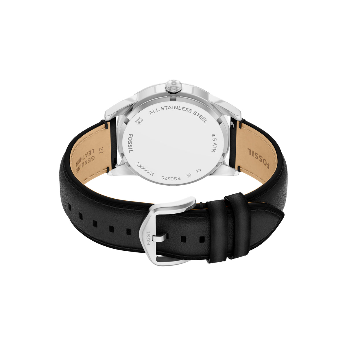 Fossil Pearson Day-Date Black FS6225 caseback