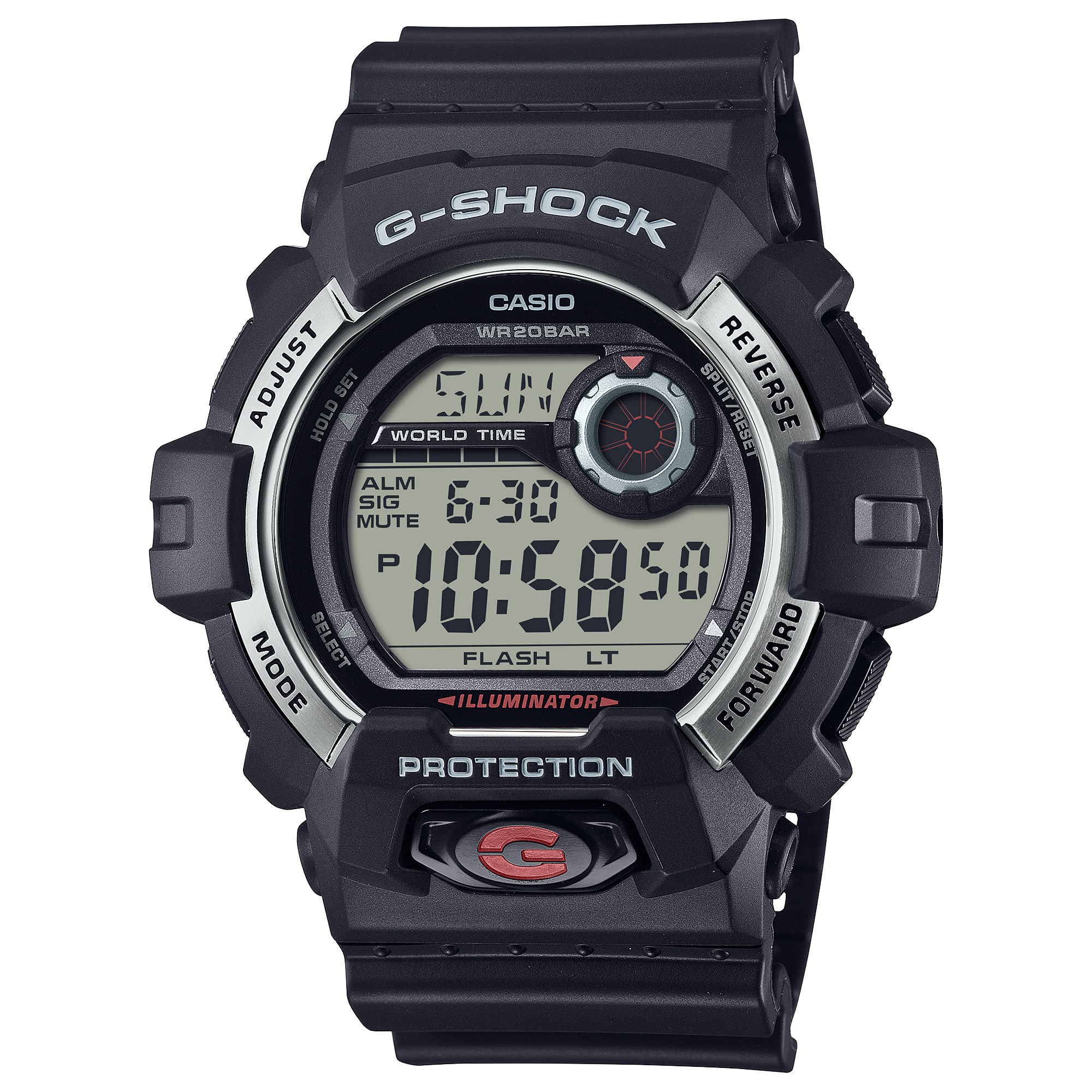 G-Shock Digital 8900 Series Black Resin Band Watch G8900S-1D