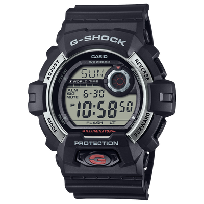 G Shock Digital 8900 Series Black Resin Band Watch Watch Direct