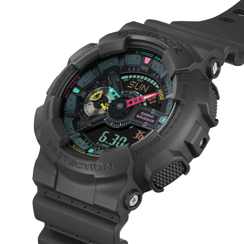 G-Shock Analog Digital Black Resin Band Watch GA110MF-1A