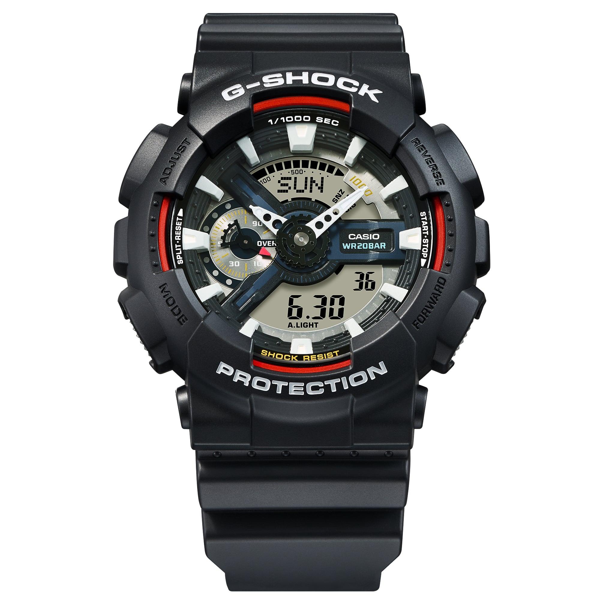 G-Shock Analog Digital Black Dial Black Resin Band Watch GA110RL-1A