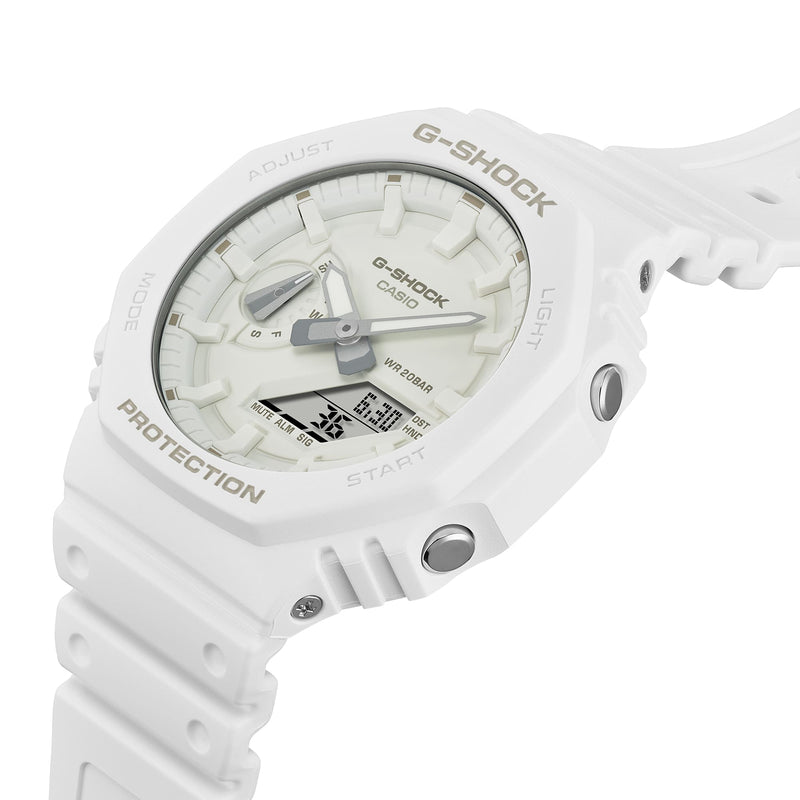 G-Shock CasiOak All White Watch GA2100-7A7