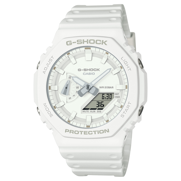 G-Shock CasiOak All White Watch GA2100-7A7