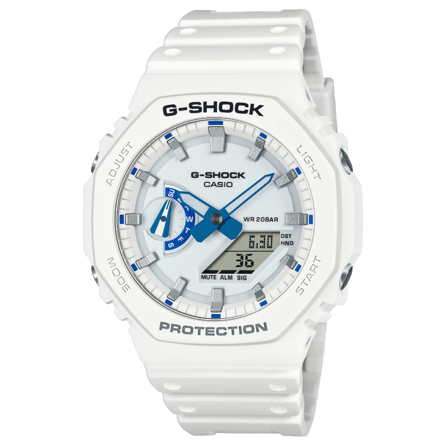 G-Shock Duo Sea of Star Glow White Resin Band Watch GA2100HDS-7A