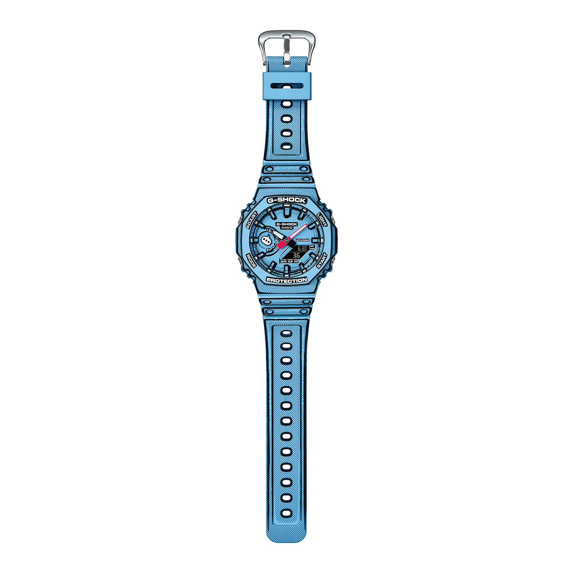 G-Shock Classic Blue Resin Band Watch GA2100MNG-2A