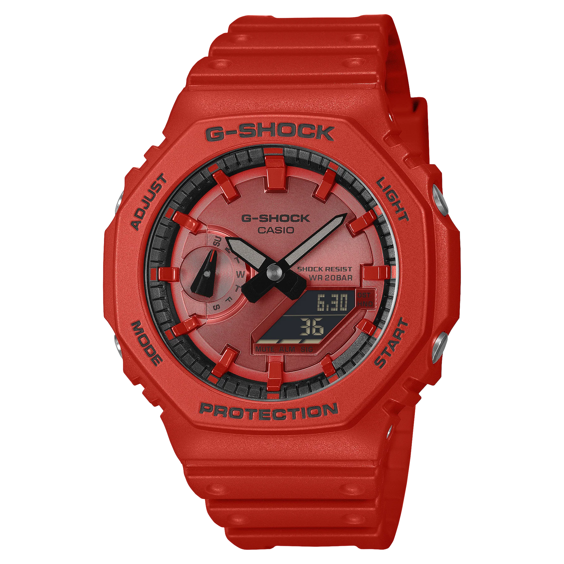 G-Shock Casioak Iconic Red Carbon Core Guard GA2100RRB-4A