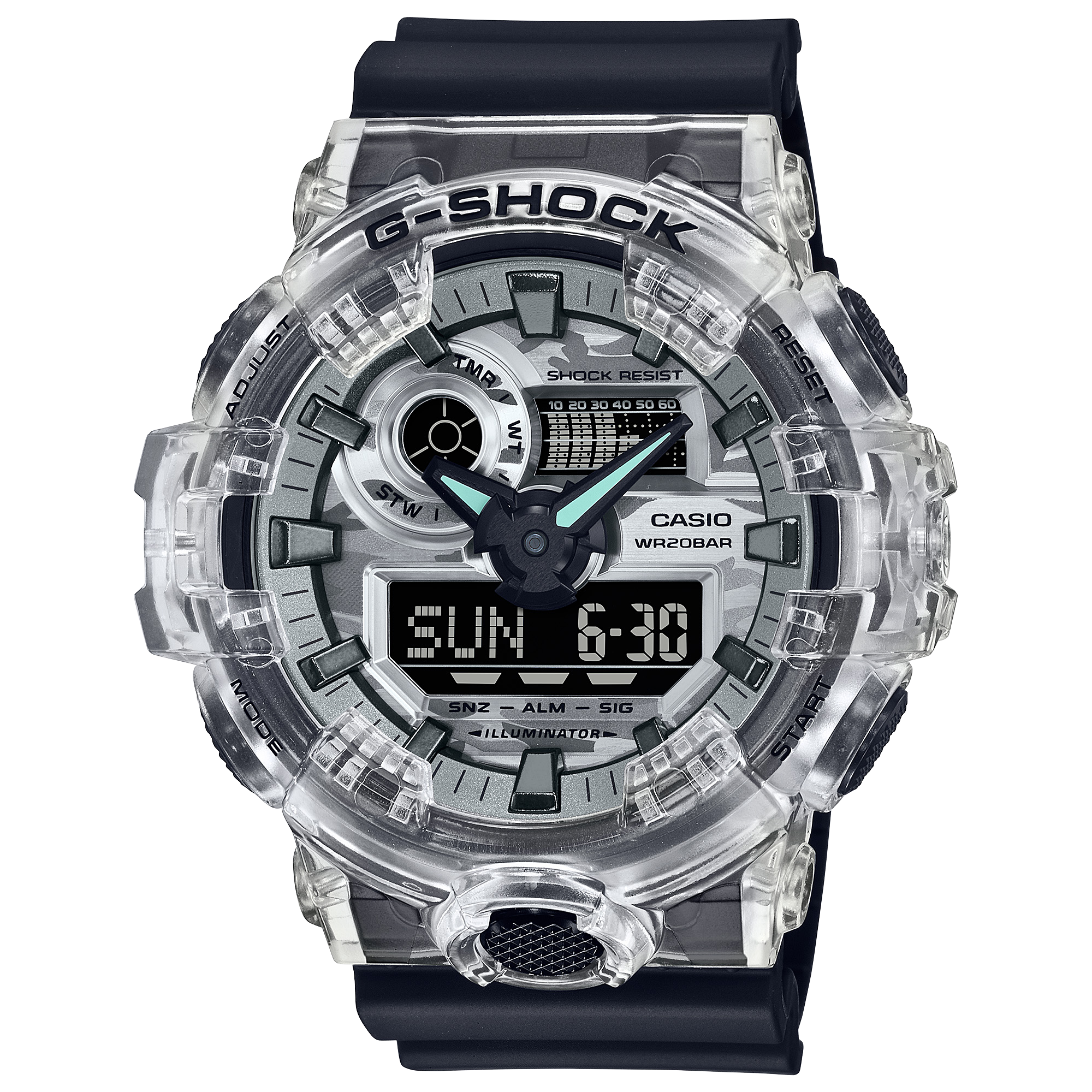 G-Shock Digital Analog Black Resin Band Watch GA700SKC-1A