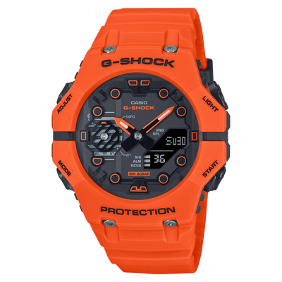 G-Shock Analog Digital Black Dial Orange Resin Band Watch GAB001FL-4A