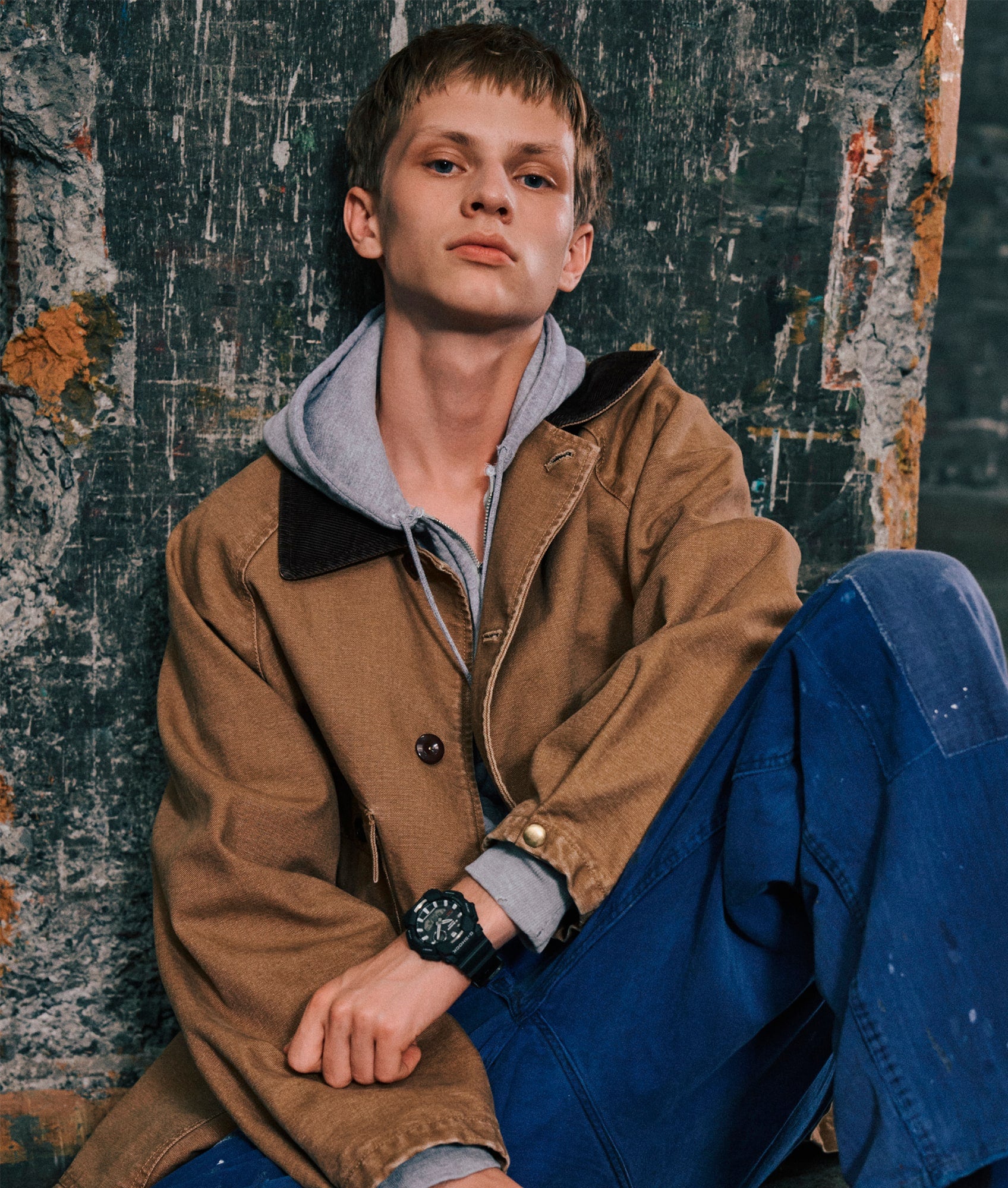 G-Shock Duo Analog Digital Black Resin Band Watch GAB010-1A