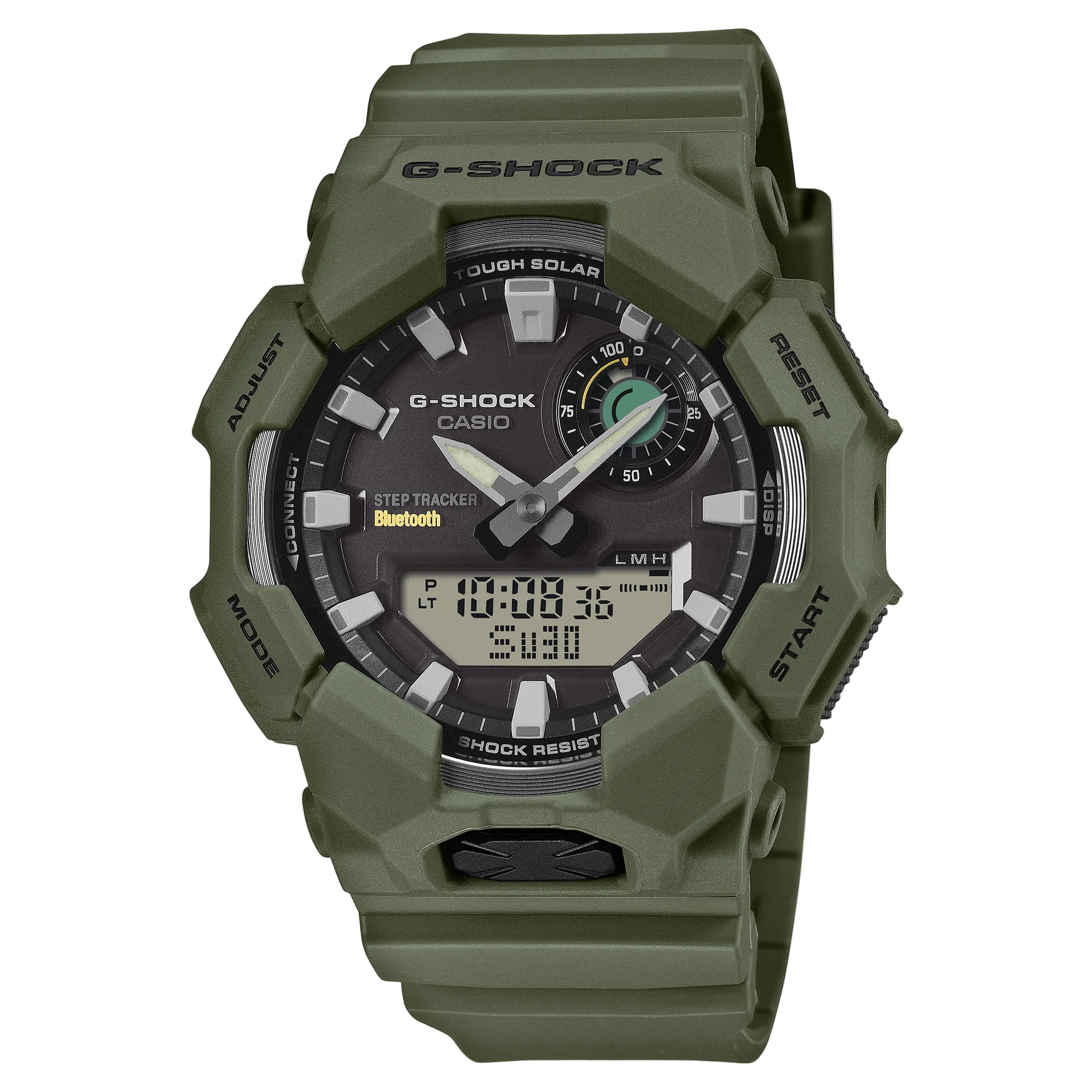 G-Shock Analog Digital Duo Green Resin Band Watch GAB010-3A