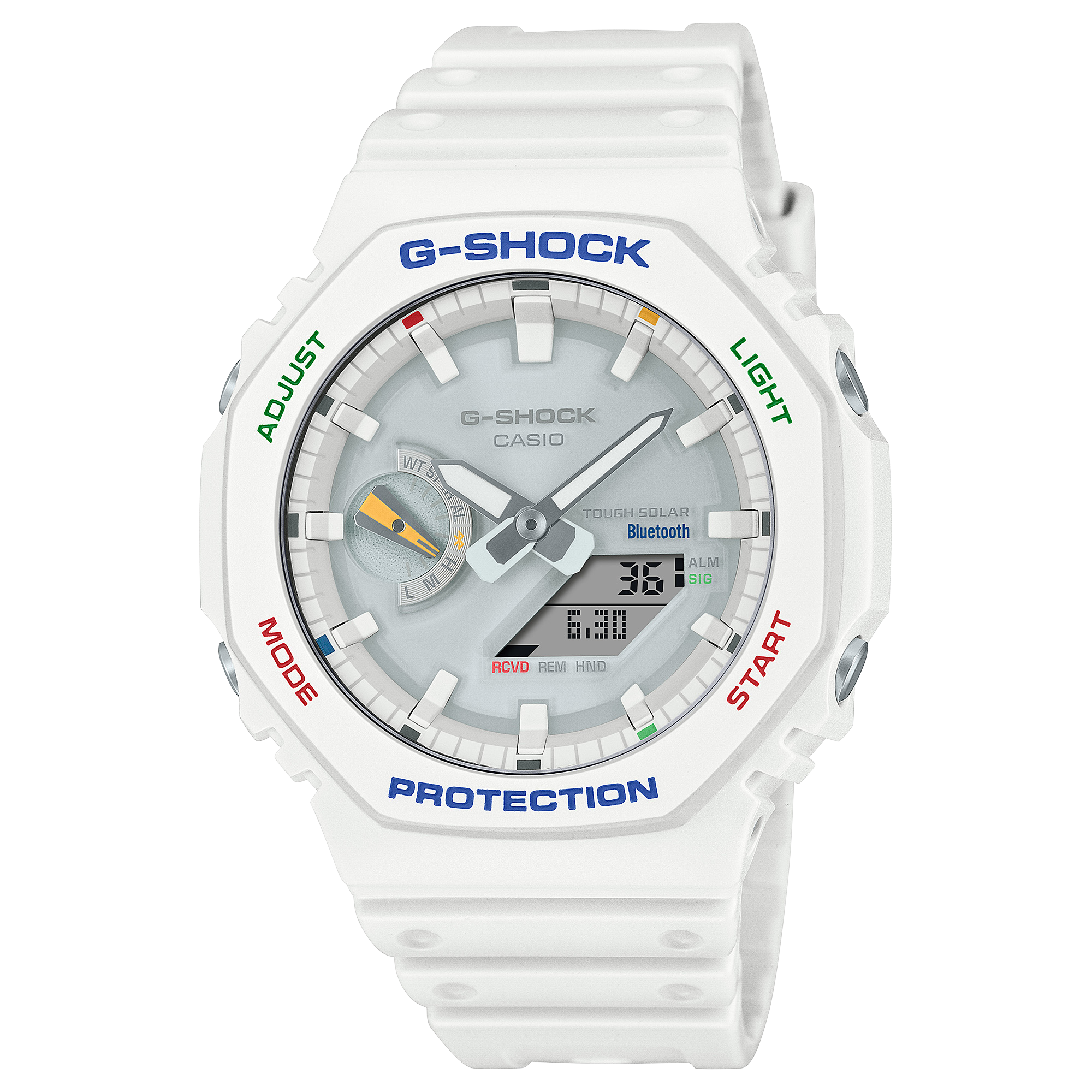 G-Shock Analog Digital DUO White Resin Band Watch GAB2100FC-7A