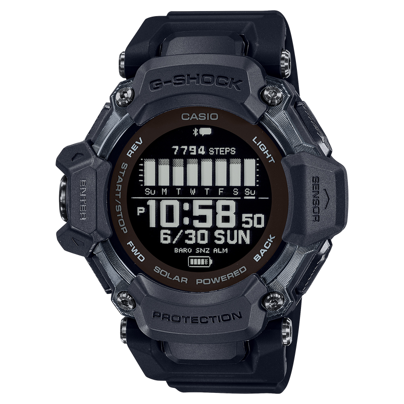 G-Shock Smart Heart Rate Black Resin Strap Watch GBDH2000-1B