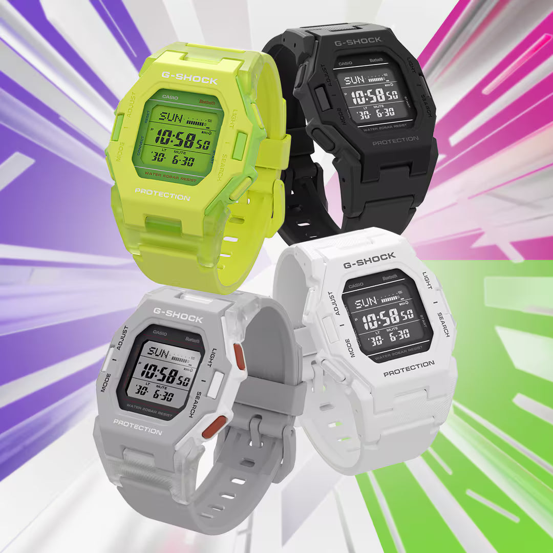 G-Shock Digital White Dial White Resin Band Watch GDB500S-8